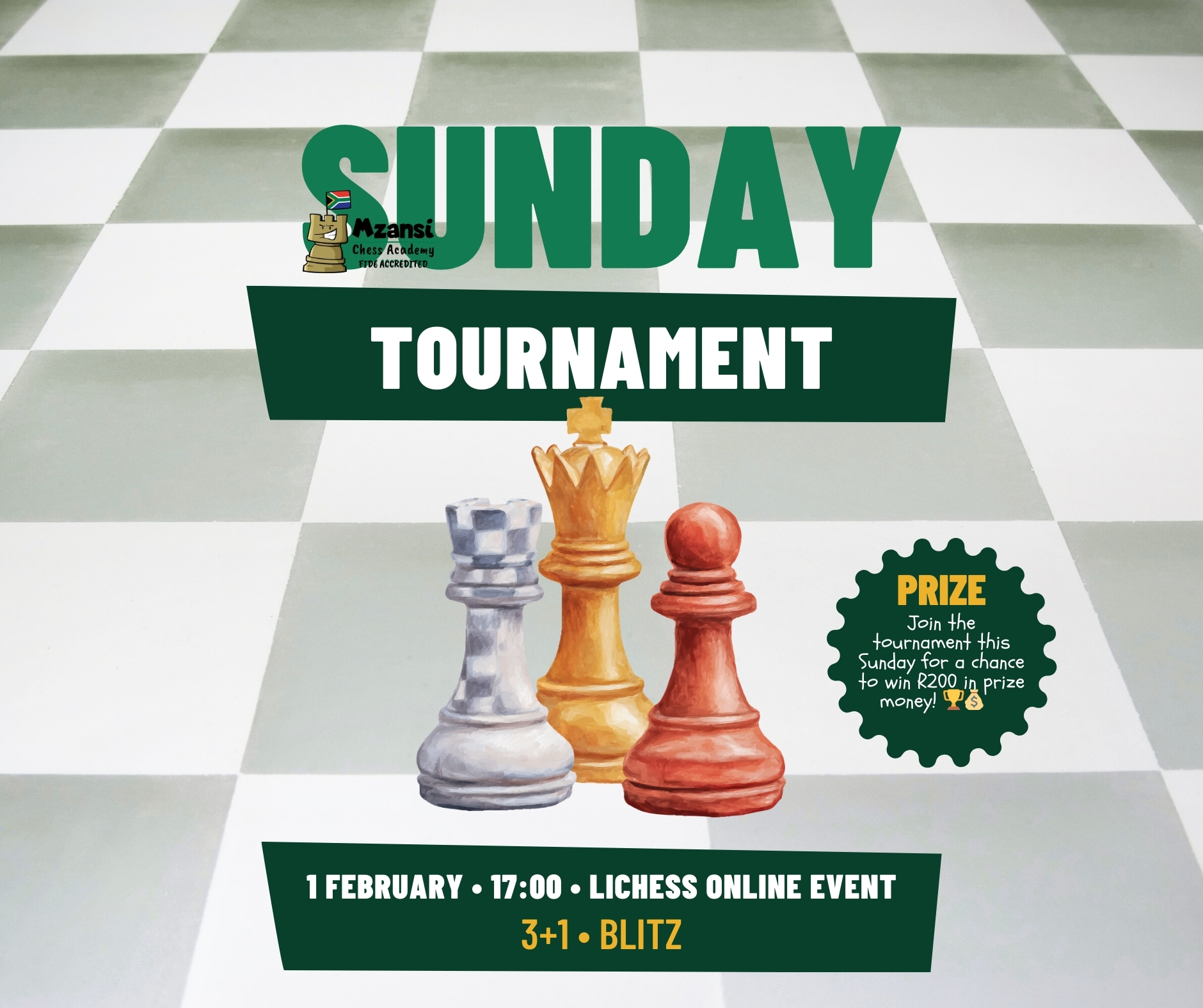Mzansi Chess Academy Online Blitz Tournament