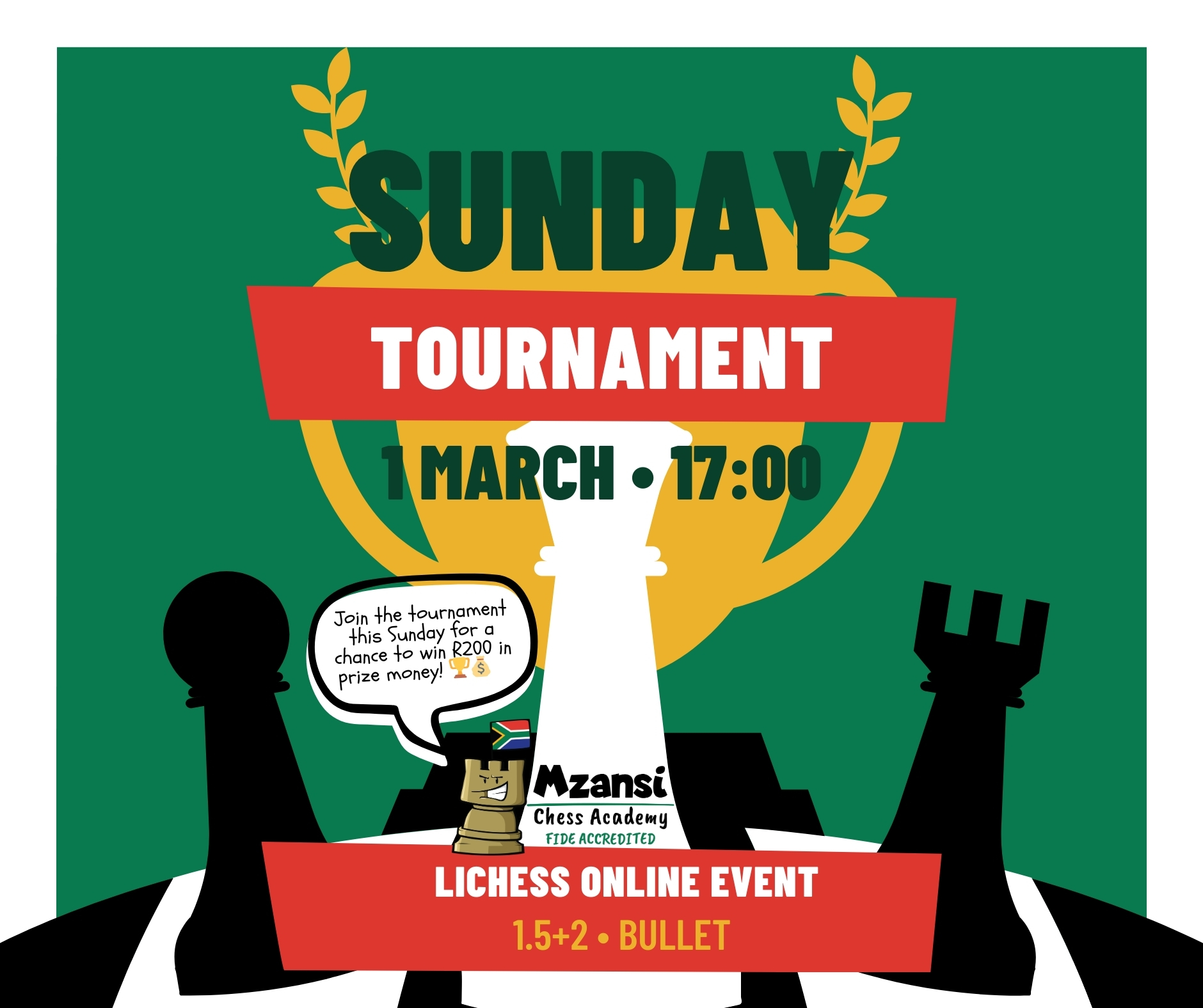Mzansi Chess Academy Online Bullet Tournament